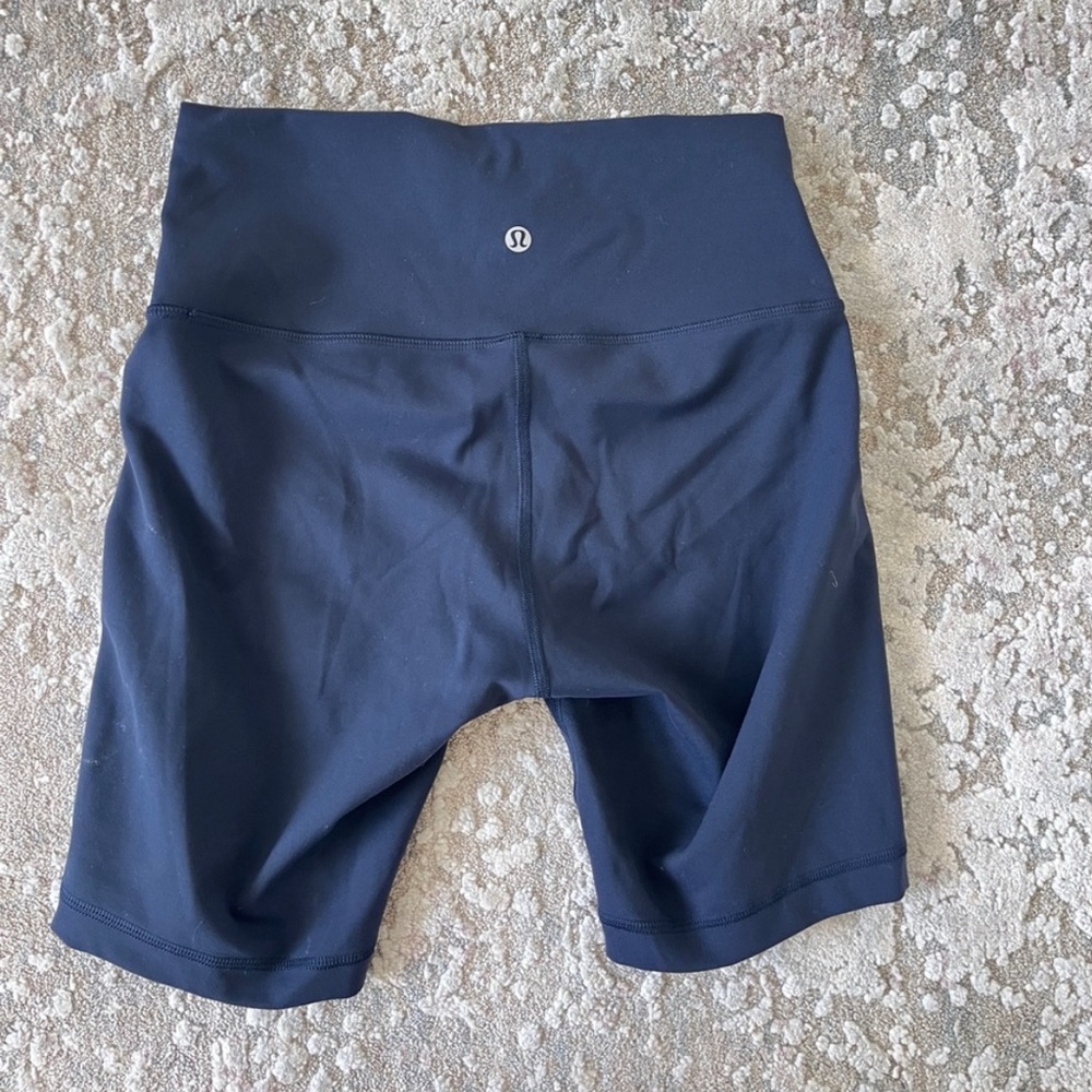 LULULEMON biker shorts navy size 8
